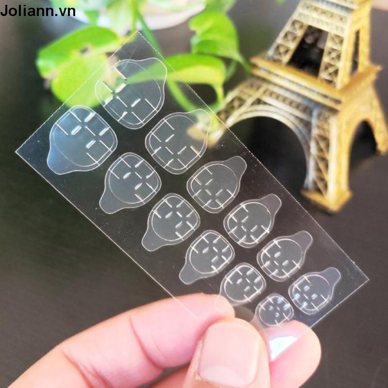 🎐Joliann🎐Bộ 24 Miếng Dán Móng Tay Bằng Silicone Chất Lượng Cao