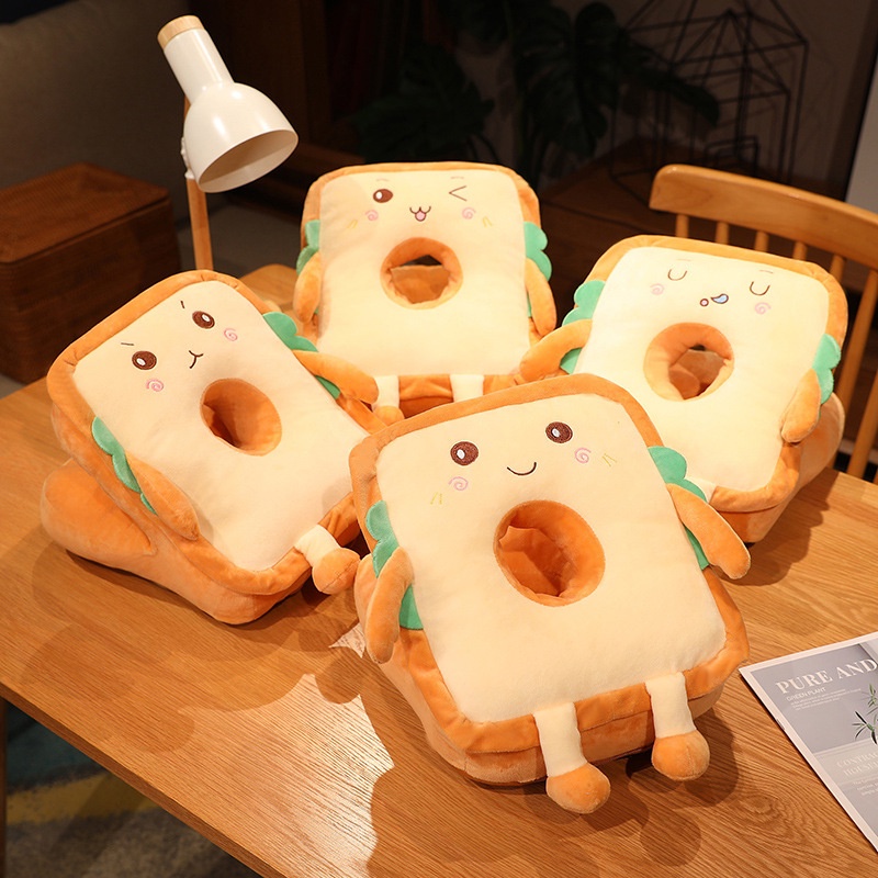 Gối Nhồi Bông Hai Mặt Hình Emoji Dễ Thương