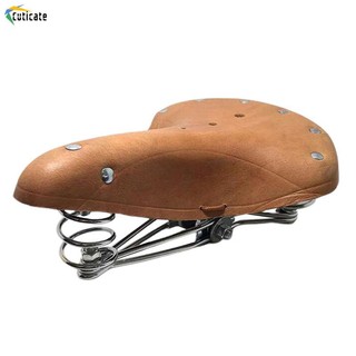 [Szlinyou1] Ghế yên xe đạp cổ điển chống sốc màu nâu lò xo có dây
