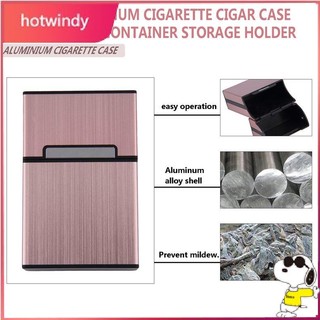 【88Fast delivery】Light Aluminum Cigarette Cigar Case Pocket Box Container Storage Holder