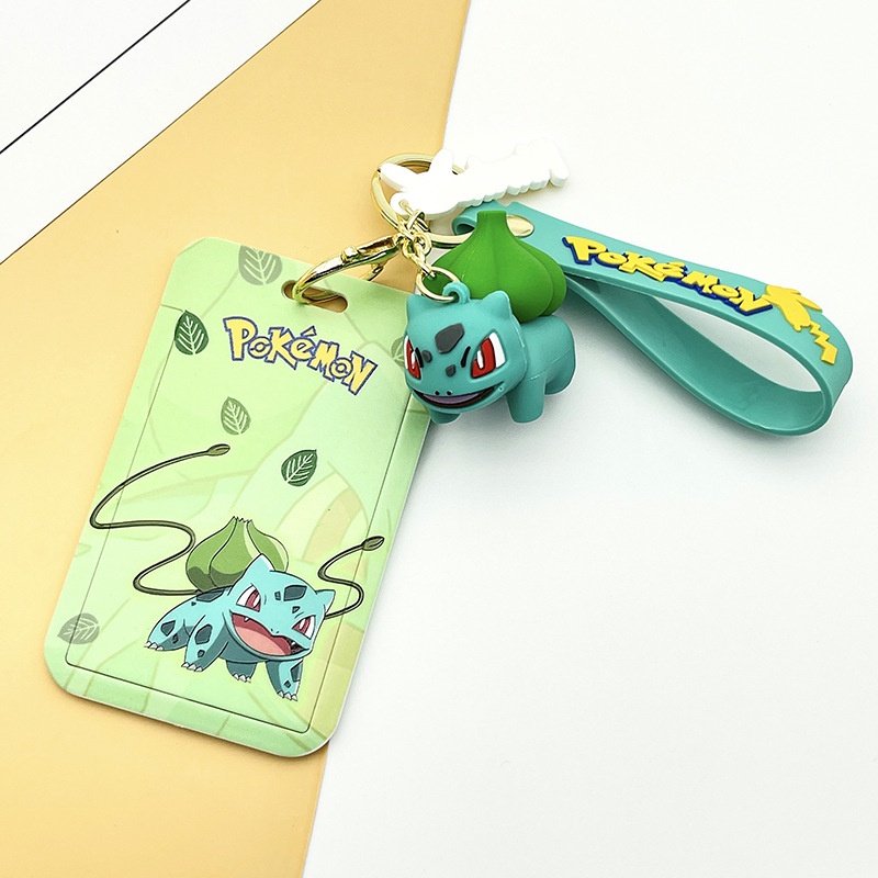 Dây Đeo Thẻ ID / Chìa Khóa Hình Pikachu Hoạt Hình Dễ Thương Cho Học Sinh Ốp