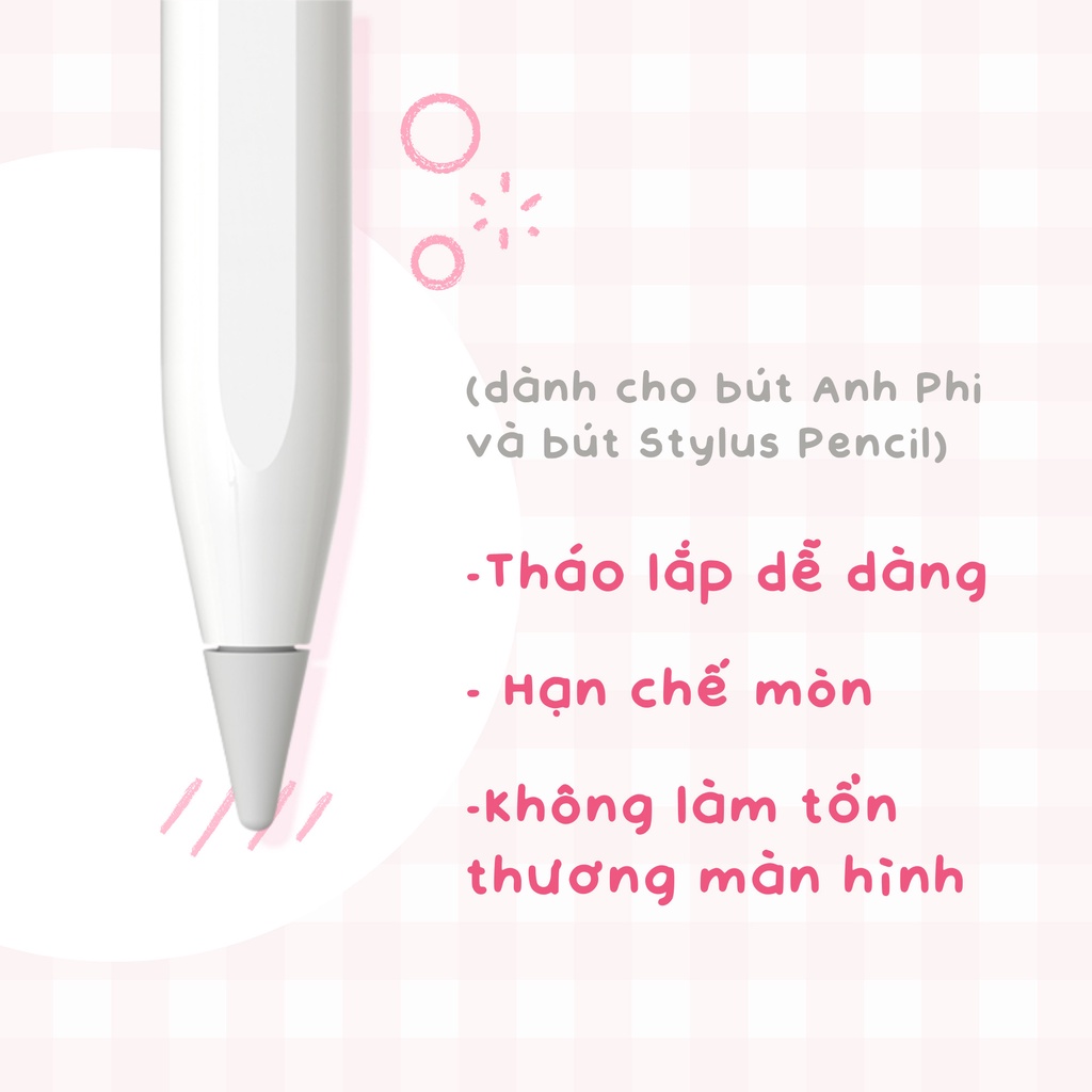 [Mã SKAMAFFEL giảm 100% đơn 99K] [Không Phải Bút] Ngòi Bút Cảm Ứng Stylus Pencil Gen 2 Thay Thế Ngòi Bút Bị Mòn, Cũ