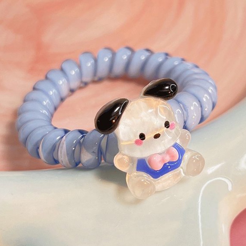Dây Buộc Tóc Cao Su Co Giãn Hình Điện Thoại Sanrio Phong Cách Hàn Quốc Thời Trang Cho Nữ Năm 2023