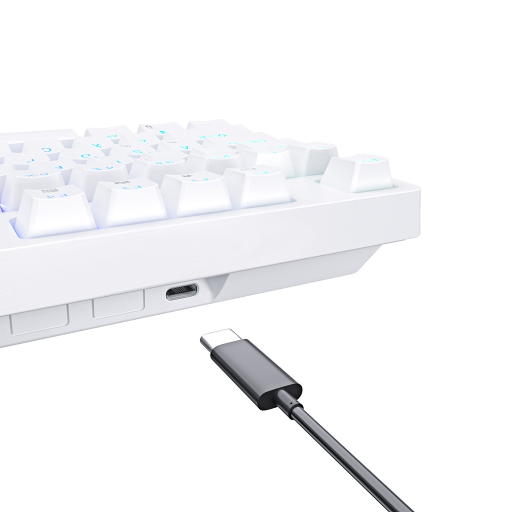 Bàn phím máy tính cơ ROYAL KLUDGE RK87 không dây 87 phím TKL TECLADO có đèn nền RGB hỗ trợ chơi game cắm ngay