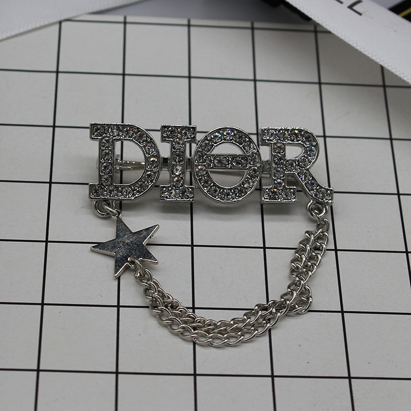 Ghim Cài Áo Hình Chữ Cái Đính Đá Thời Trang Cho Nữ