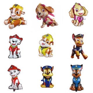 Bong Bóng Lá Nhôm Hình Chú Chó Hoạt Hình PAW Patrol Ryder Marshall Chase Rocky Balloons