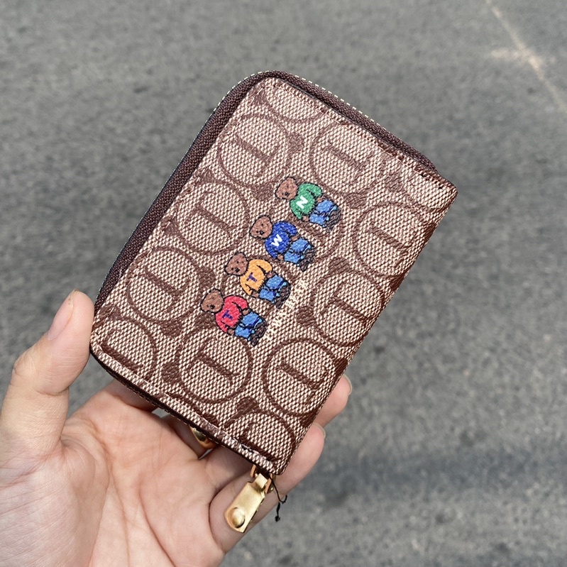 Ví ngắn nữ, ví mini Gấu Nâu
