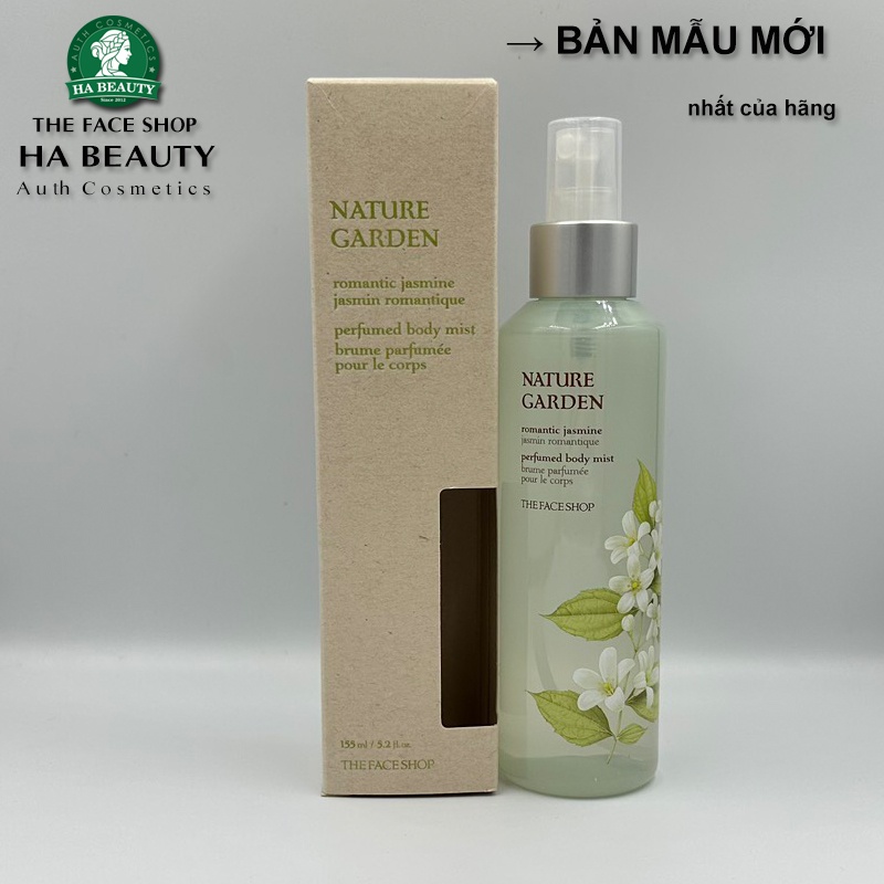 Xịt dưỡng thể hương nước hoa The Face Shop NATURE GARDEN perfumed body mist 155ml