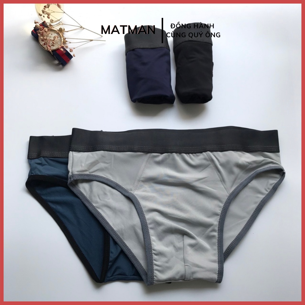 Combo 4 quần lót nam thun lạnh tam giác, sịp tam giác Matman quần lót nam cao cấp xuất khẩu Nhật cao cấp