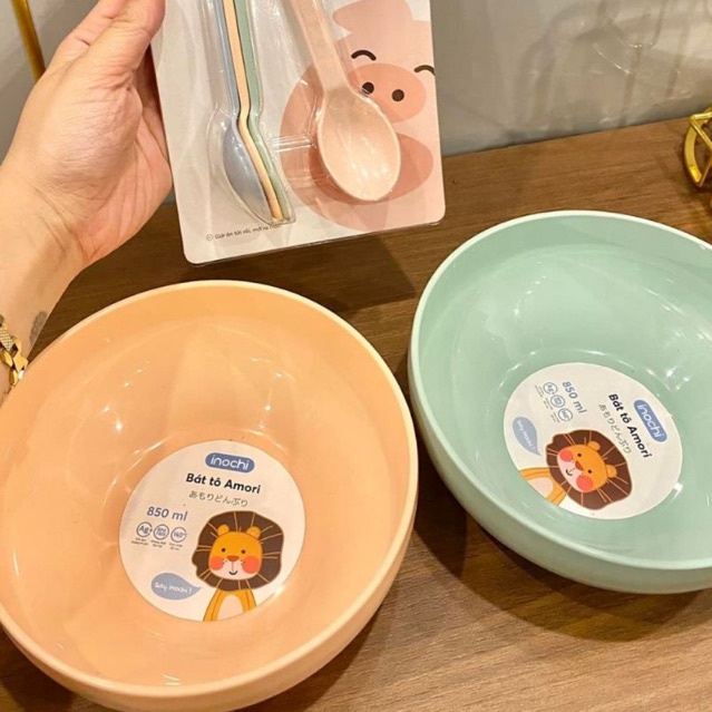 Bát Ăn Trẻ Em AMORI Inochi, Chén Ăn Cơm Cho Bé Nhựa PP An Toàn