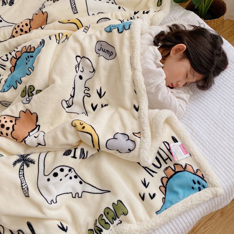 Babyfair Chăn trẻ em Phim hoạt hình dễ thương mềm mại thoải mái cho Văn phòng tại nhà Trường đi du lịch