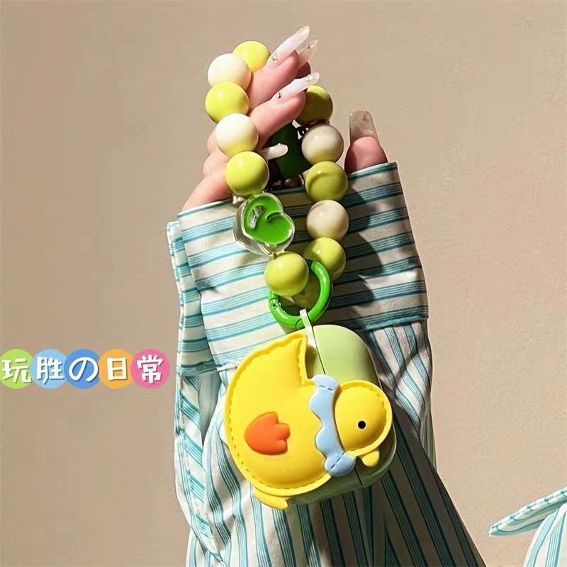 Vỏ Bảo Vệ Hộp Sạc Tai Nghe Không Dây Lenovo LP40 lp40pro p40 Hình Chú Vịt Nhỏ Dễ Thương