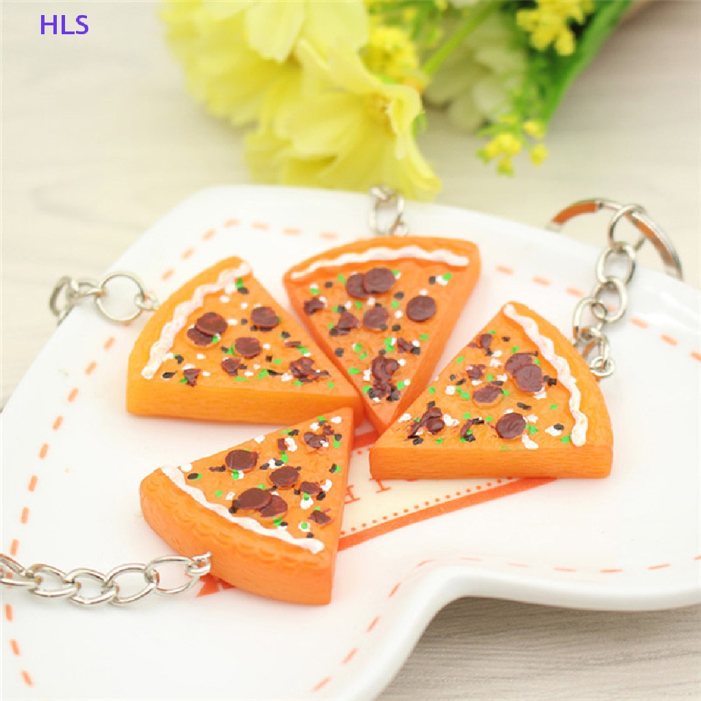 Set 1 / 6 Móc Khóa Hình Bánh Pizza Dễ Thương