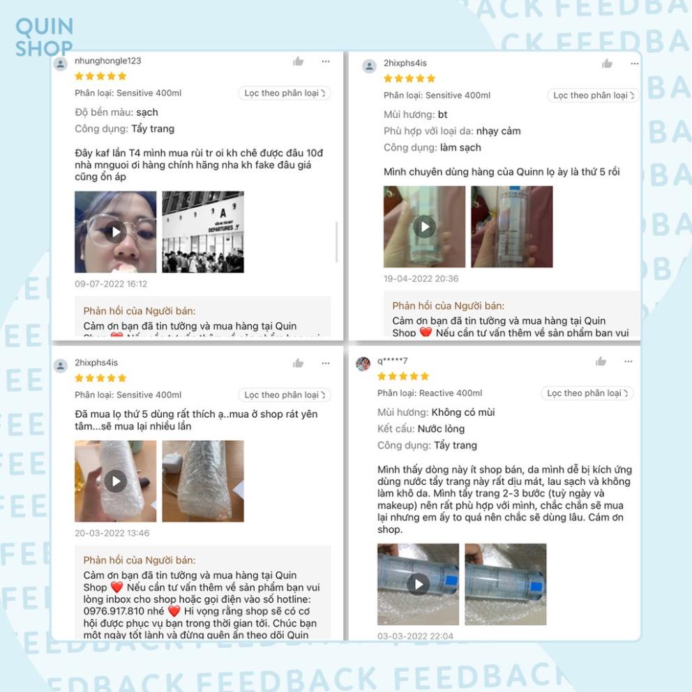 Nước Tẩy Trang Cho Da Dầu, Mụn, Nhạy Cảm La Roche Posay Effaclar Eau Micellaire Ultra