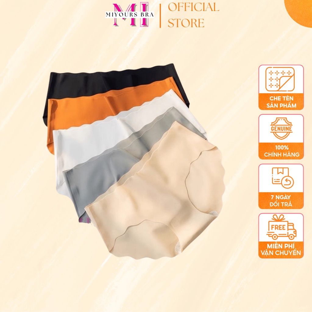 Quần lót, quần chip nữ MiYours Fashion & More QL106 su trơn không viền mỏng nhẹ tàng hình, chống viêm kháng khuẩn