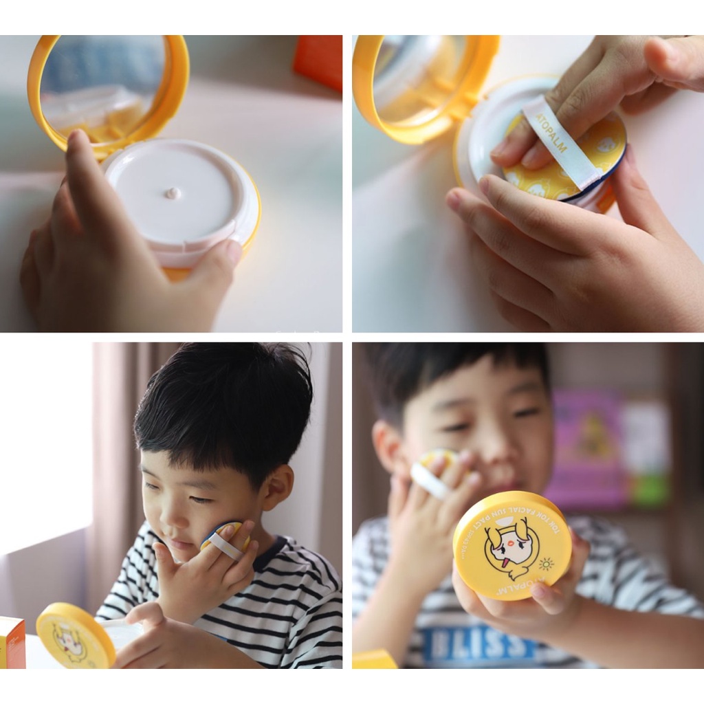 Phấn Chống Nắng Cushion An Toàn Cho Mẹ Và Bé ATOPALM TOK TOK Facial Sun Pact SPF43 PA+++ 15g