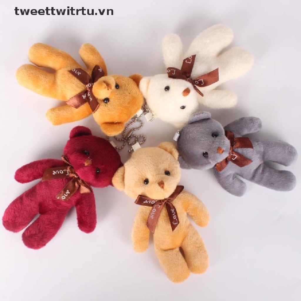 Set 12 Gấu Bông Mini Mềm Mại Đáng Yêu