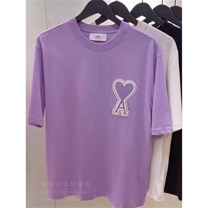 Áo Thun Tay Ngắn Màu Trơn In Chữ Thời Trang Xuân Hè Cho Cặp Đôi