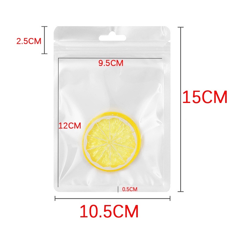 Set 10 Túi Đựng Kẹp Tóc / Đồ Ăn Vặt Cỡ Nhỏ Chống Ẩm Không Thấm Nước Màu Sắc Macaron
