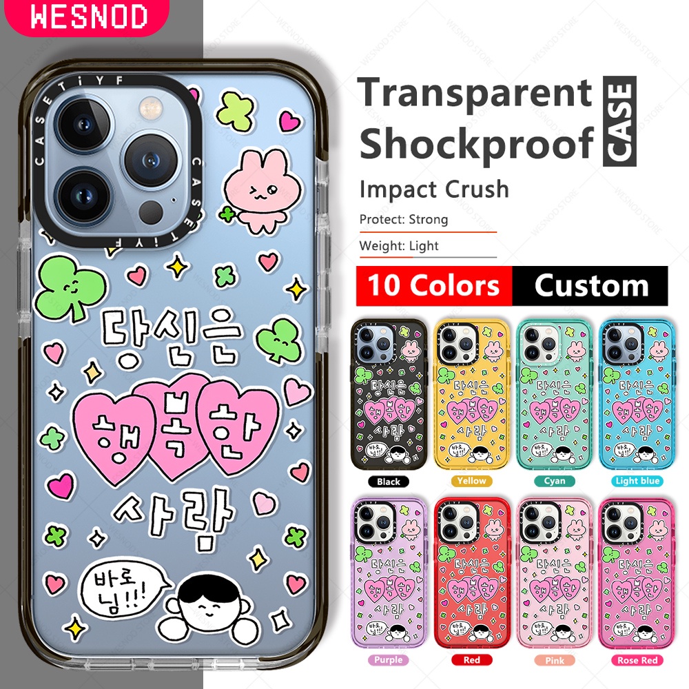 chống sốc suốt Thời Trang đẹp Ốp Điện Thoại Họa Tiết Gosimperson You Are Happy Person Cho Iphone 12 Pro Max Xs XR 13 Mini X 11 15 14 7 8 Plus Se2022 gấu dẻo Mềm Silicon chống va Siêu Mỏng thương hiệu điện thoại ốp chống bẩn trong nắp