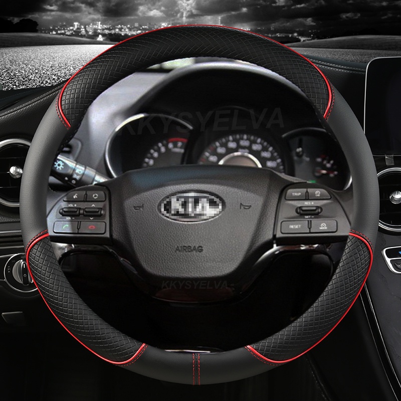 Bao Da PU Bọc Vô Lăng Xe Hơi Kia Morning 2011-2016 Picanto 2012-2015