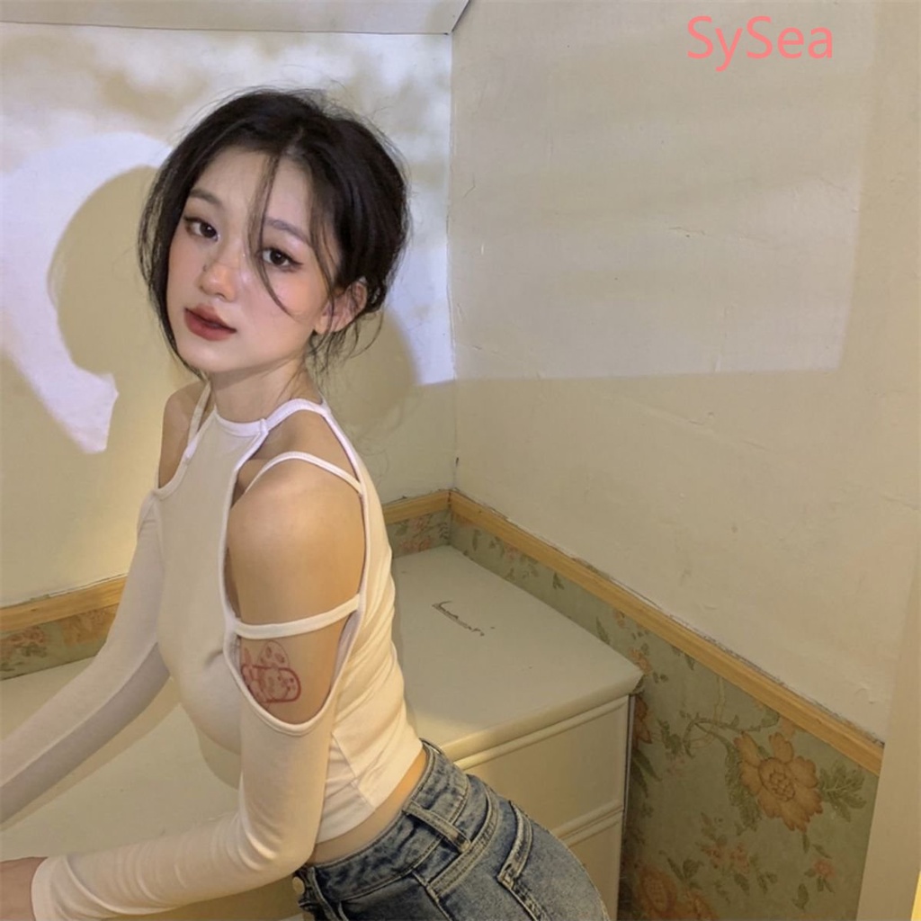 Áo Croptop Trễ Vai Dáng Ôm Thời Trang Dành Cho Nữ