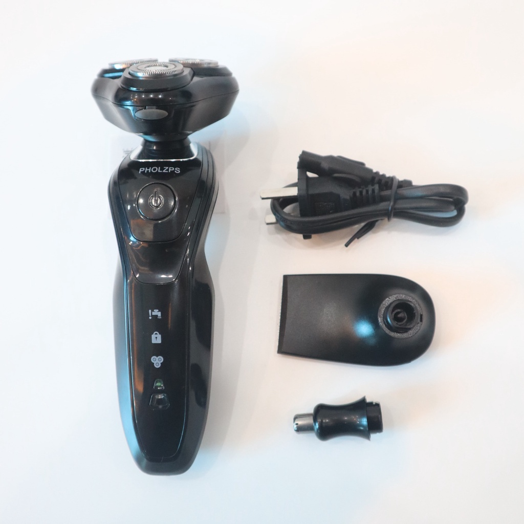 Máy cạo râu đa chức năng Shaver 1588 4D 3in1, 3 lưỡi kép tự mài sắc, cạo sát sạch êm, chống nước