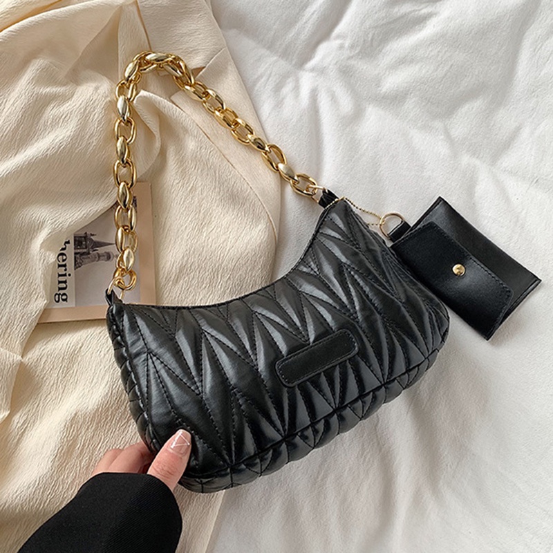 Túi Đeo Vai Thêu Họa Tiết Hình Thoi Thời Trang Cao Cấp Cho Nữ