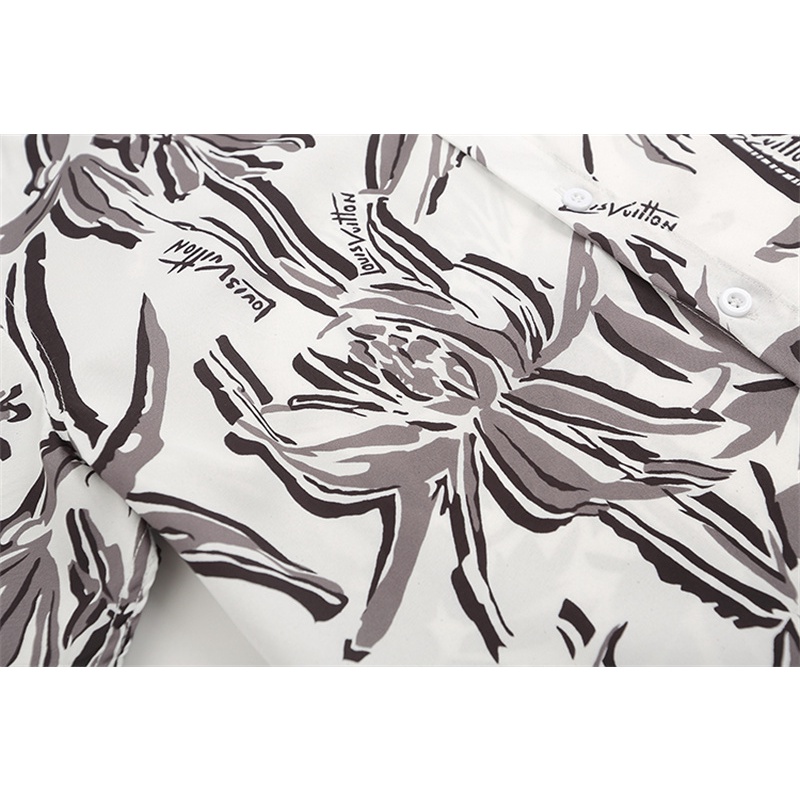 L &amp; V--Áo Sơ Mi casuacomfortable In Hai Lớp Bắt Mắt Tương Phản htkuthjcolorfu Mùa Hè Thoải Mái