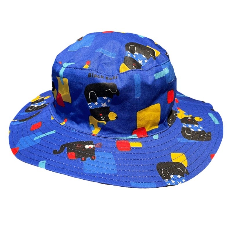 Mũ Tai Bèo Chống Nắng Tia UV Thoáng Khí Họa Tiết Hoạt Hình Dễ Thương Cho Bé