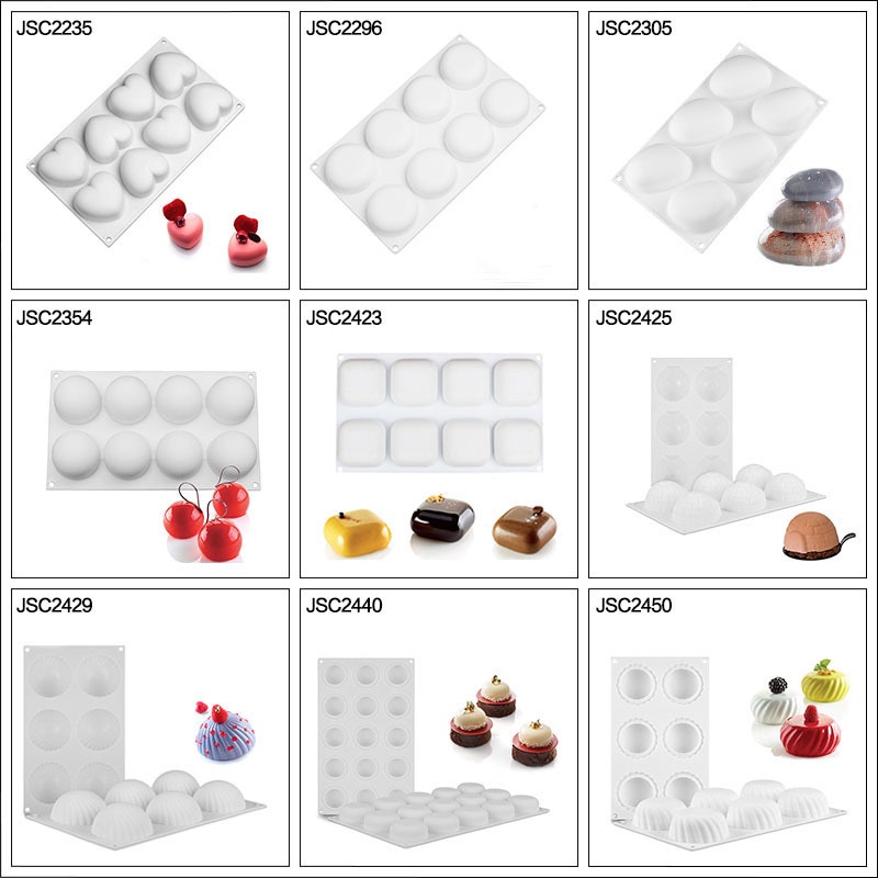 Khuôn Làm Bánh Mousse DIY Bằng Chất Liệu Silicone