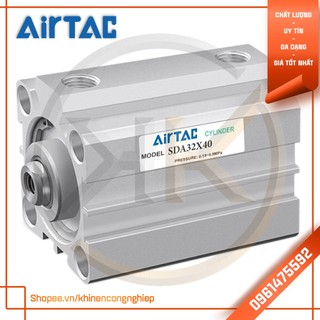 Xi lanh khí nén compact airtac sda32 x 10/15/20/25/30/35/40/50/75