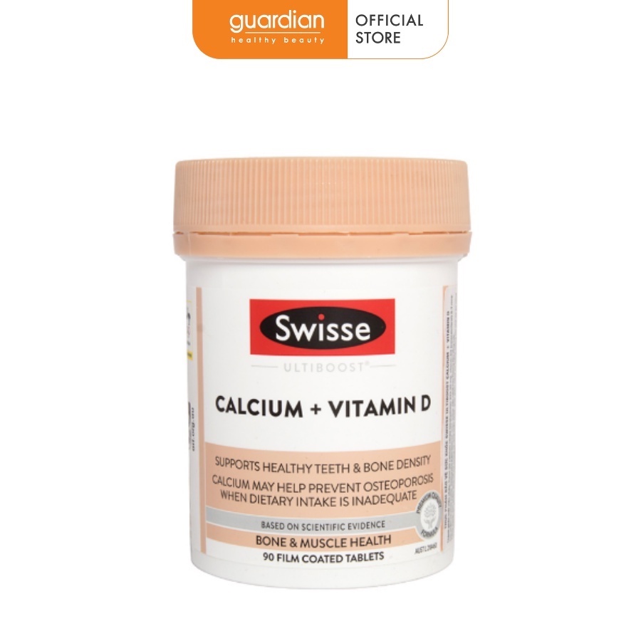 Viên Uống Bổ Sung Canxi Calcium + Vitamin D Ultiboost Swisse 90 Viên