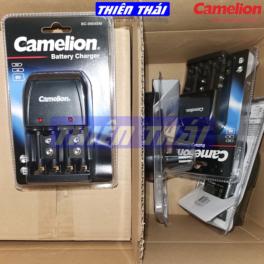 Bộ sạc Camelion BC-0904SM,kèm pin AA2700mAh,AA2500mAh,AA2300mAh,AAA1100mAh,9V200mAh,Bộ sạc tiêu chuẩn