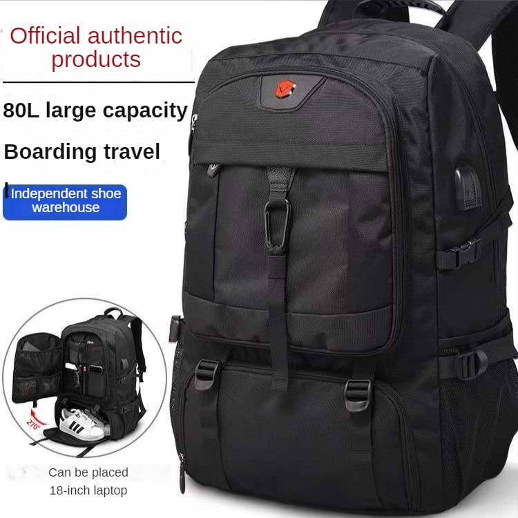 COD 50-80L Balo du lịch nam balo để quần áo balo đựng laptop 17 inch chống thấm nước