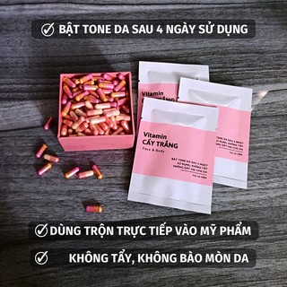 [ 20 viên ] Vitamin Kích Trắng Trộn Kem trắng da chống nắng