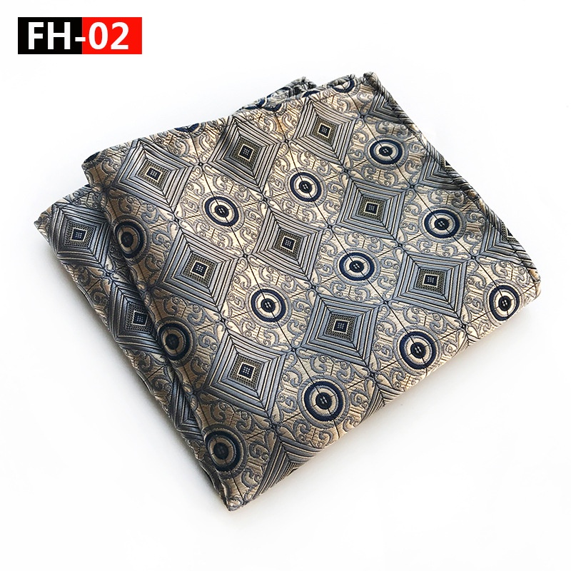 Khăn lau tay EFAN bỏ túi hình vuông màu trơn 25x25cm kiểu doanh nhân mới