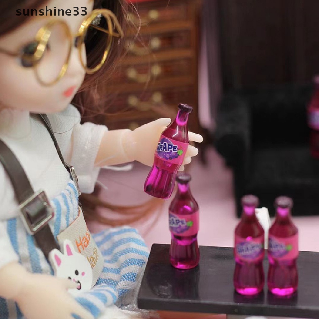 1 Bộ Mô Hình Chai Soda Mini Trang Trí Nhà Búp Bê