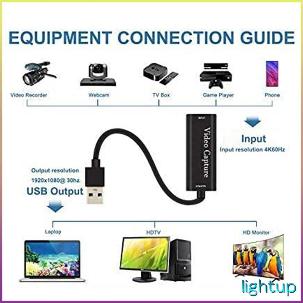 Capture Card USB3.0 To Hdmi-Compatible Video Recorder Box Converter