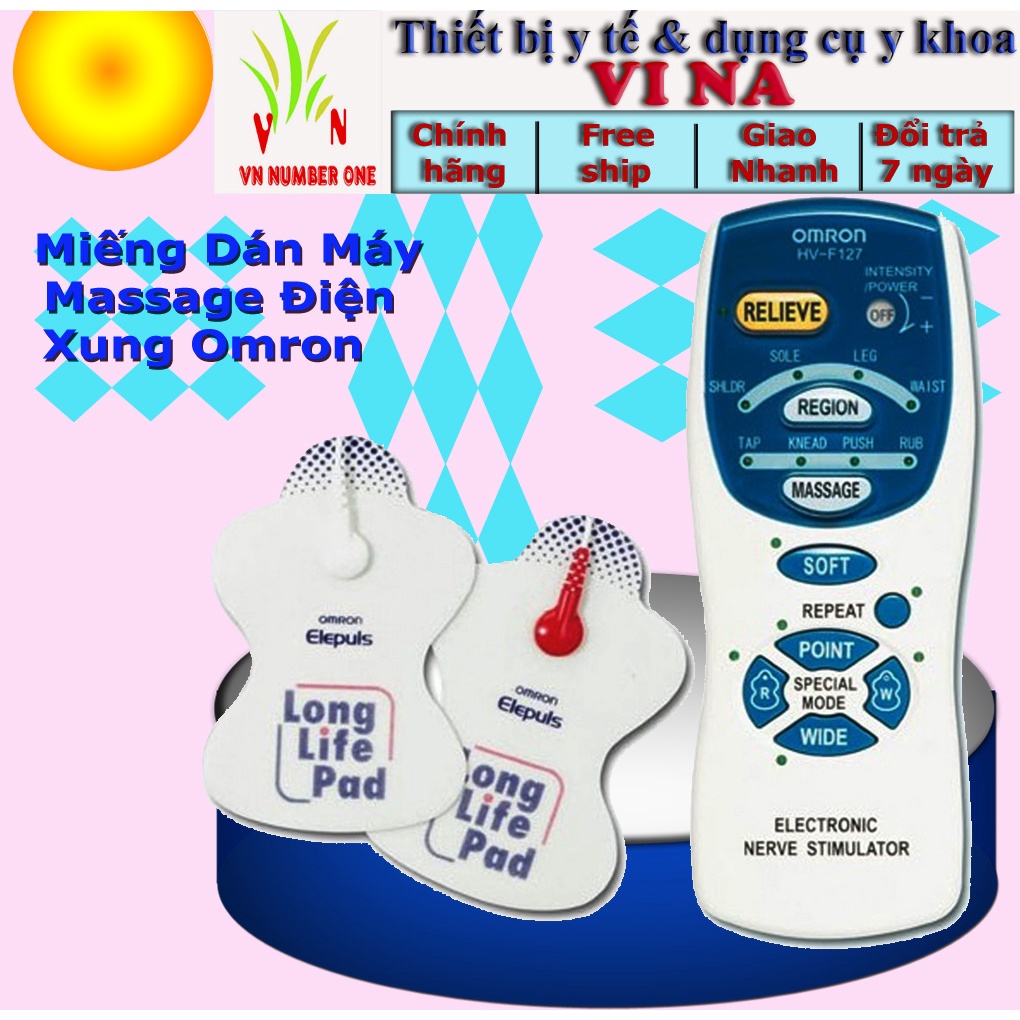 Miếng Dán Điện Hiệu Omron Thay Thế Cho Máy Mát Xa Omron và hầu hết các dòng máy massage khác