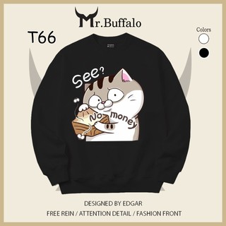 Áo dài tay mèo ami bụng bự no money hàng loại 1 Mr.Buffalo