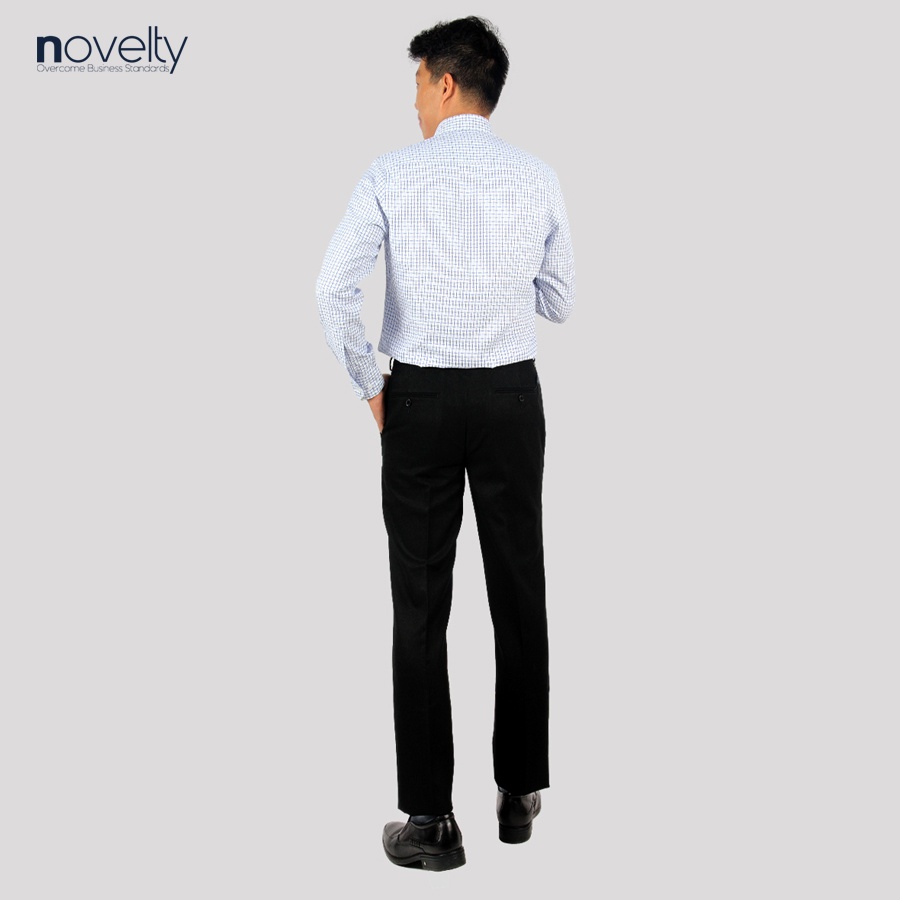 Áo sơ mi nam dài tay Novelty Regular fit sọc caro NSMMCTMTCR220592D