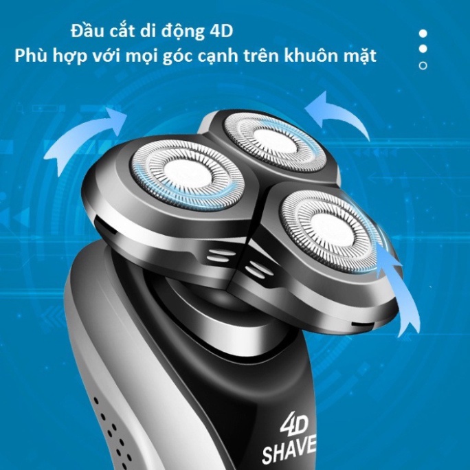 Máy cạo râu SK1588 3 in 1 thông minh, chống nước cao cấp