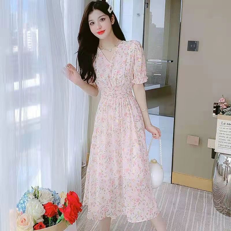 Chân Váy Voan Mỏng Cột Dây Họa Tiết Hoa Phong Cách Pháp Thời Trang Xuân Hè Cao Cấp Mới Cho Nữ