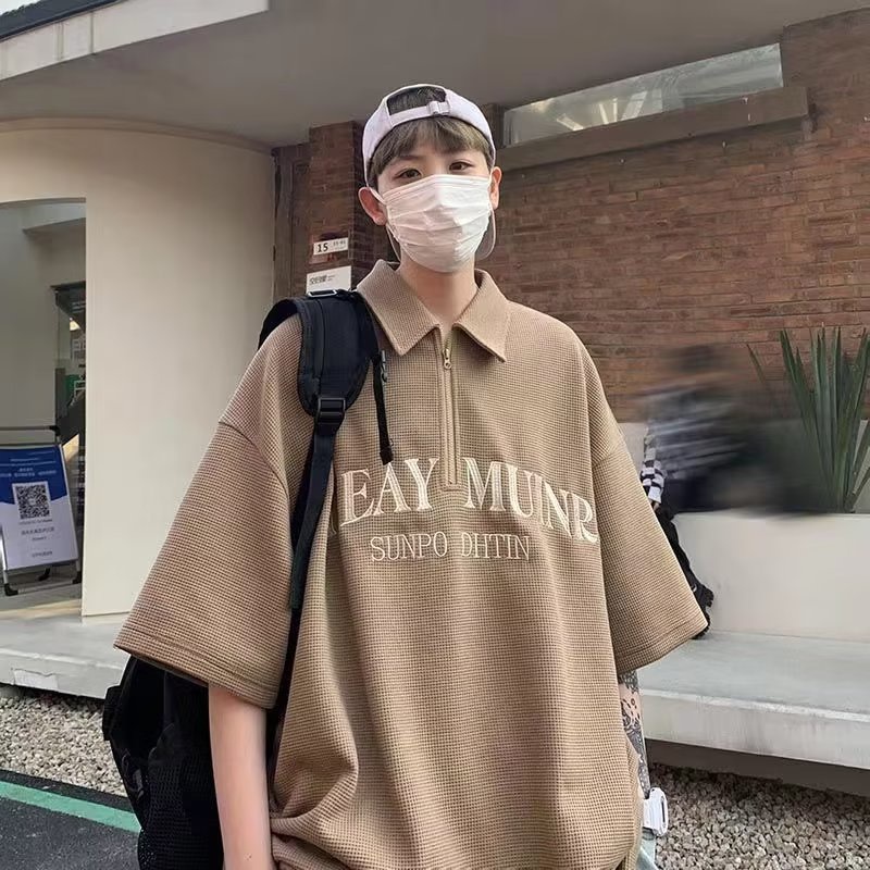 Áo polo Ngắn Tay Phong Cách Hàn Quốc Thời Trang Xuân Hè 2023 Cho Nam