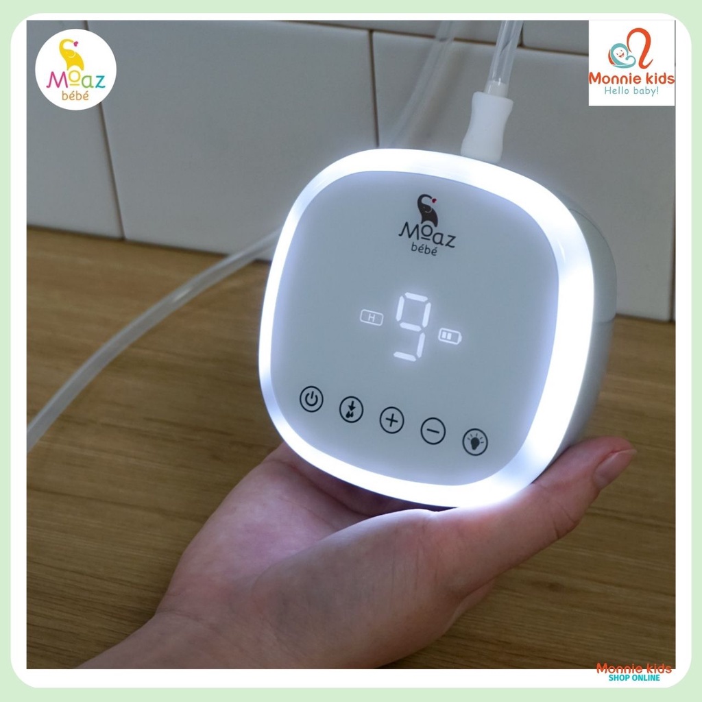 Máy hút mũi điện tử cho bé Moaz Bebe MB056, dụng cụ hút mũi cho trẻ sơ sinh - Monnie Kids