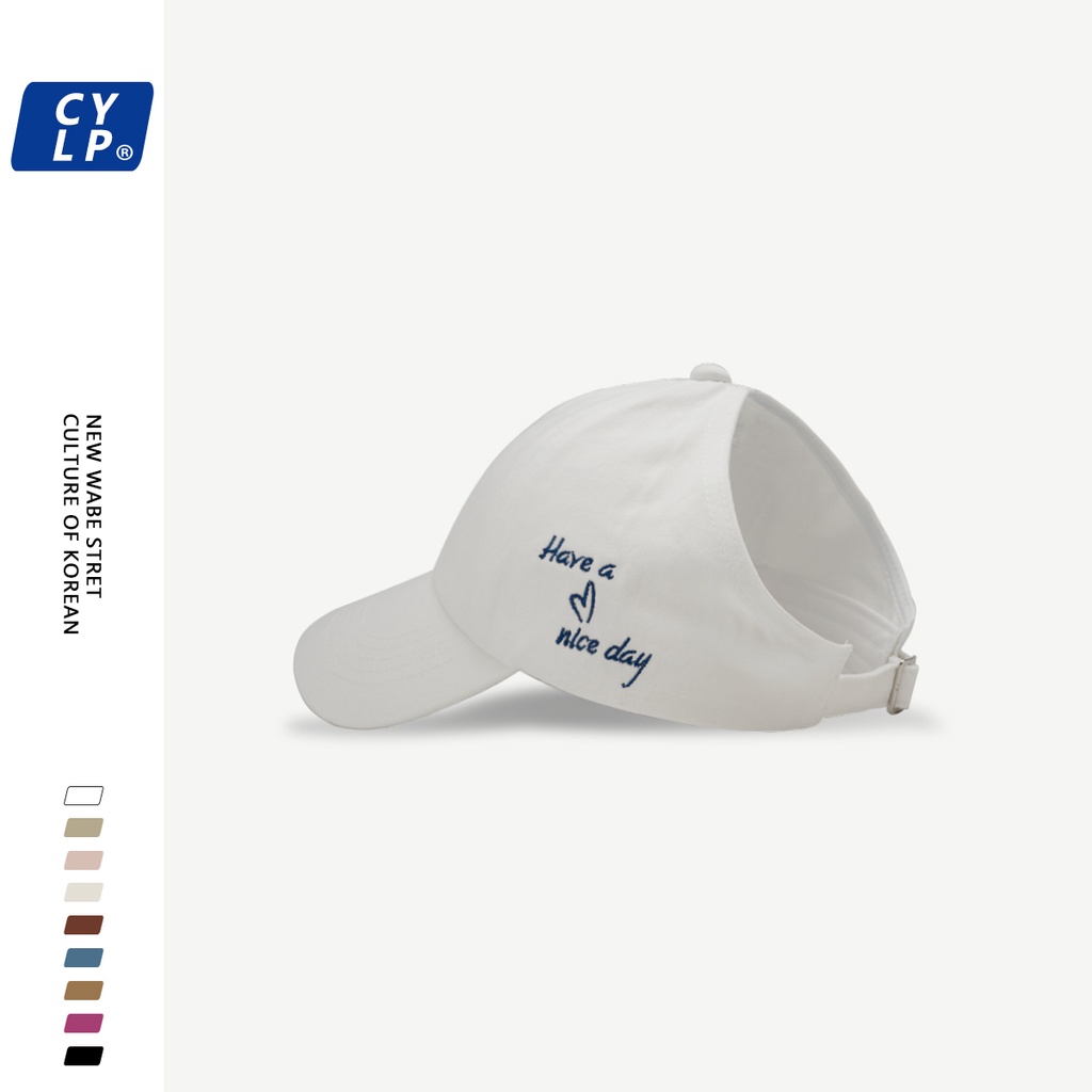 Mũ Lưỡi Trai Thêu Hình Trái Tim Phong Cách Hàn Quốc Thời Trang Cho Nữ