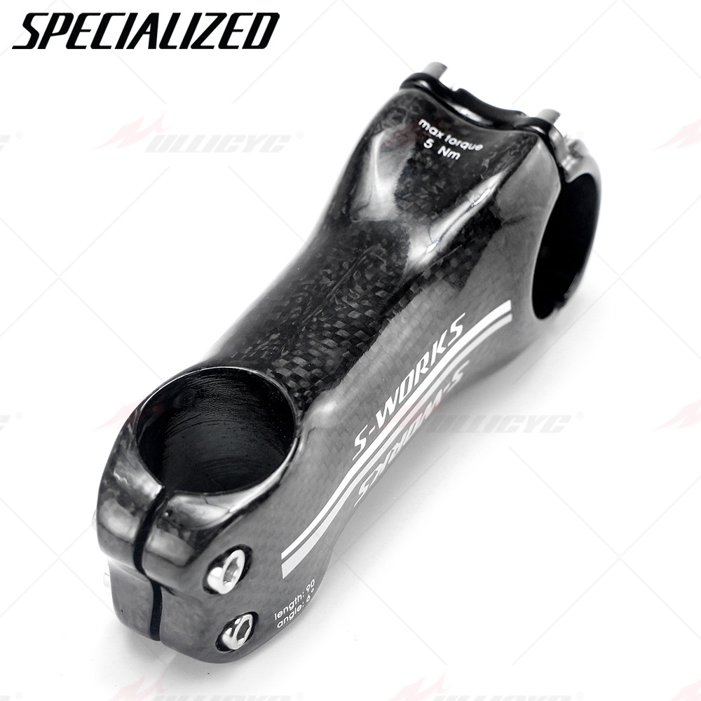 Trục Ghi Đông Xe Đạp Leo Núi Bằng Sợi carbon Góc 6 / 17 Độ 60 / 70 / 80 / 90 / 100 / 110 / 120mm