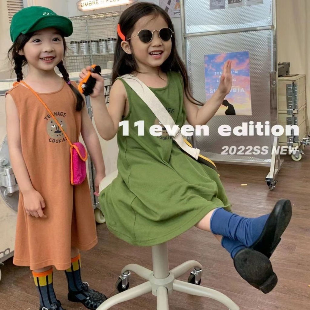 Đầm Thun Không Tay Dáng Dài In Họa Tiết Thời Trang Mùa Hè Phong Cách Hàn Quốc Mới Cho Nữ