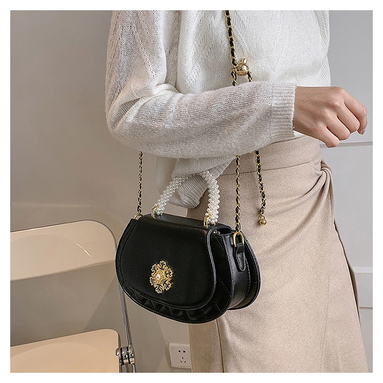 Túi Xách Đeo Vai Đính Ngọc Trai Phong Cách Thời Trang Hàn Quốc Dành Cho Nữ